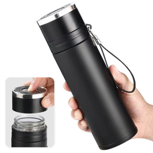 Satu sentuhan Kilang Botol Air Termal Keluli Stainless Terbuka 