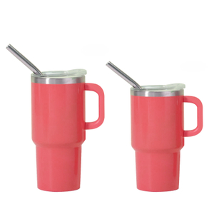 Keluli tahan karat termal cawan kopi bertebat disesuaikan 