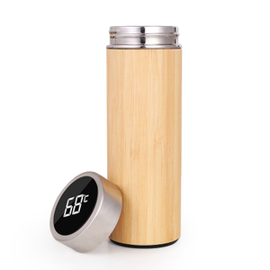 Cawan bertebat buluh dengan penutup paparan suhu