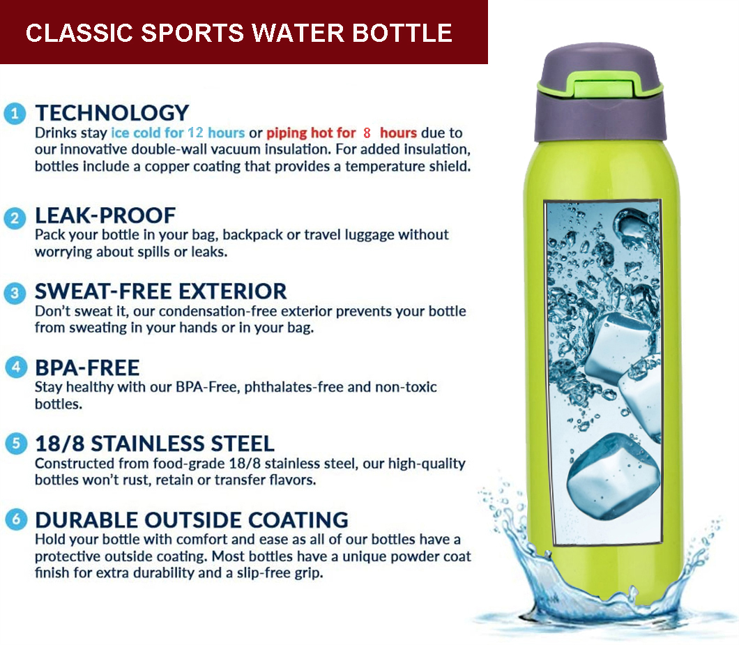 Botol air sukan bertebat