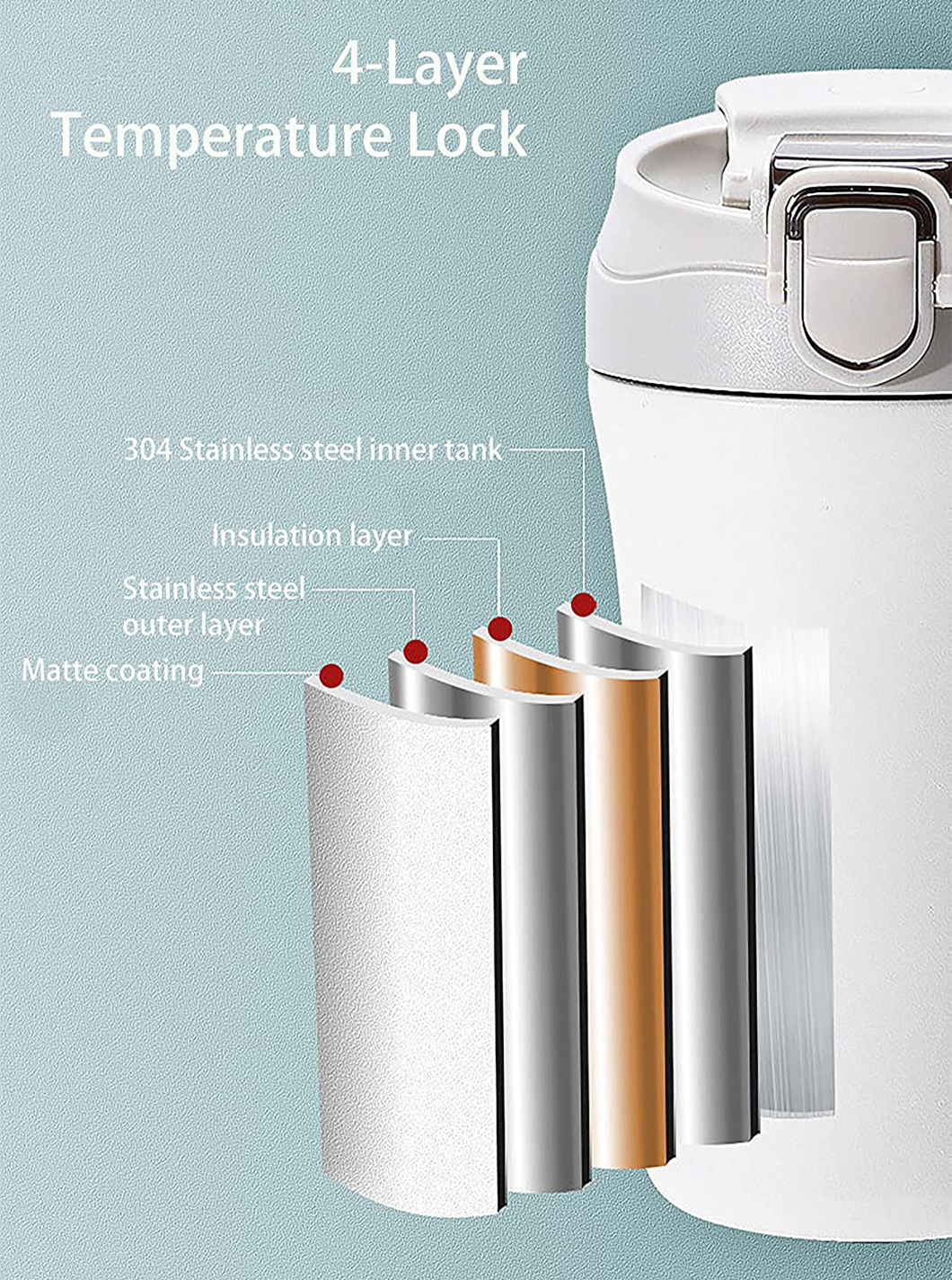 Kilang borong borong keluli tahan karat botol cawan kopi 