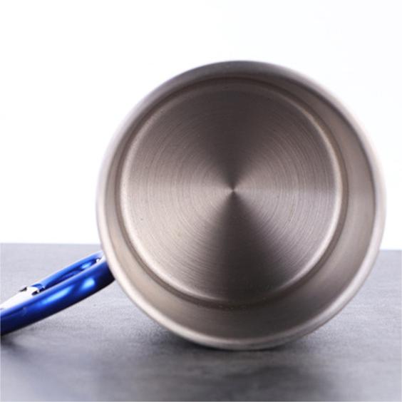 Mug Berkemah Double Wall Stainless Camp Camping Carabiner