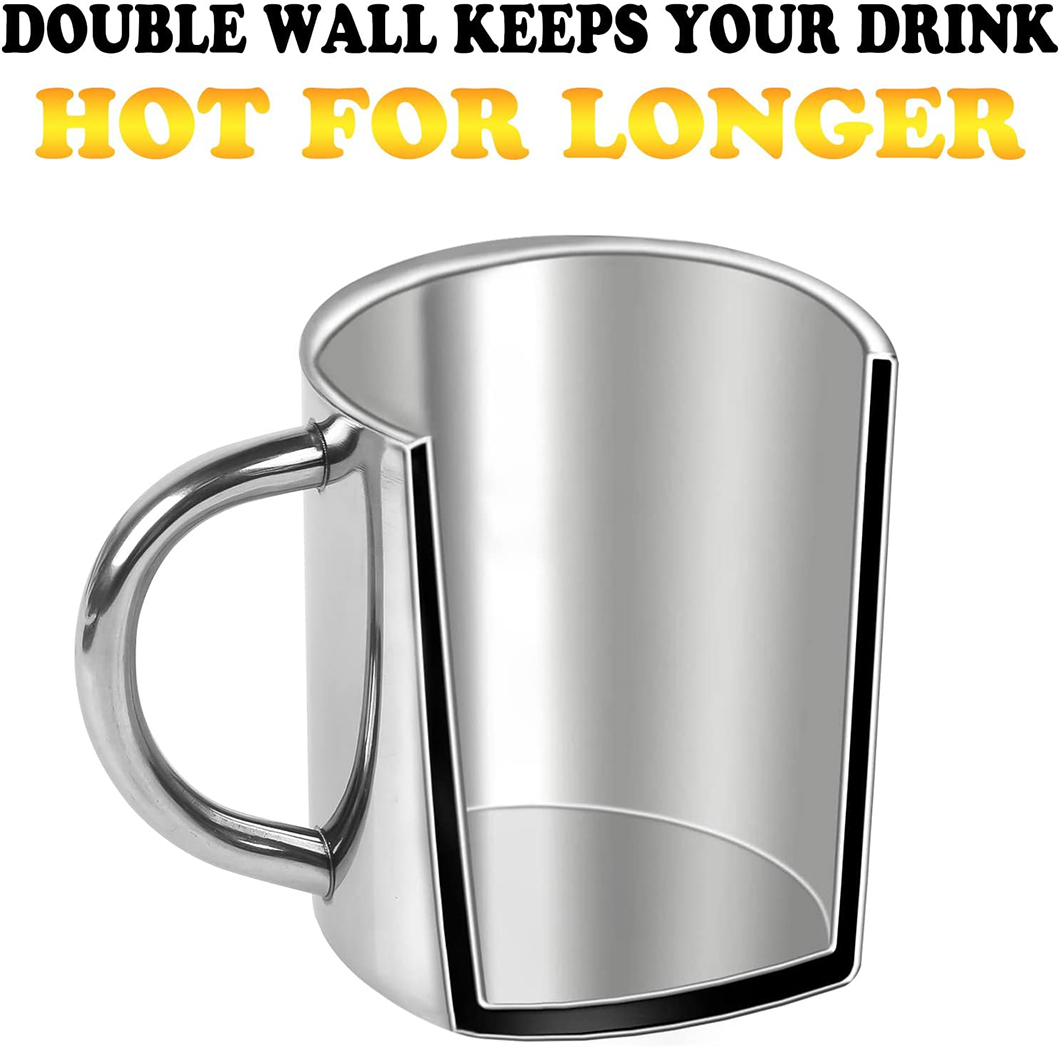 Wholesell Cawan kopi keluli tahan karat murah untuk promosi 