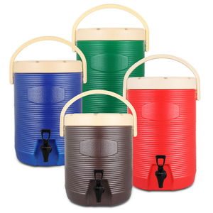 Penyejuk Parti Baldi Ais Bertebat Logo Tersuai dengan Spigot 