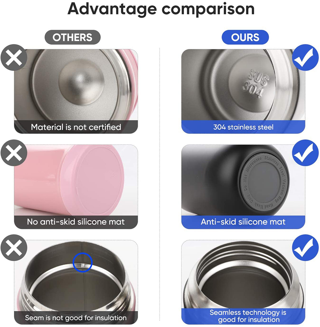 Pengeluar balang makanan bertebat keluli tahan karat keluli tahan karat 