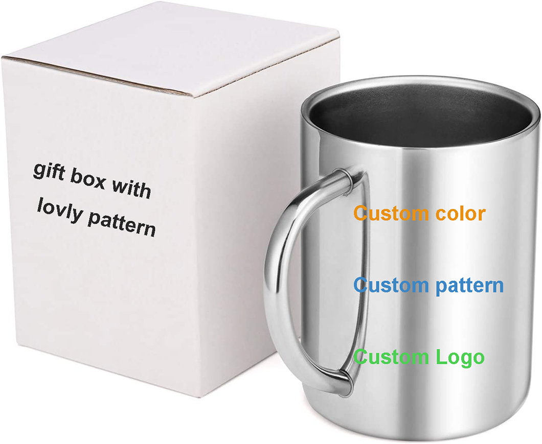 Wholesell Cawan kopi keluli tahan karat murah untuk promosi 