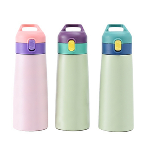 Thermos keluli tahan karat terlindung dengan kilang jerami 