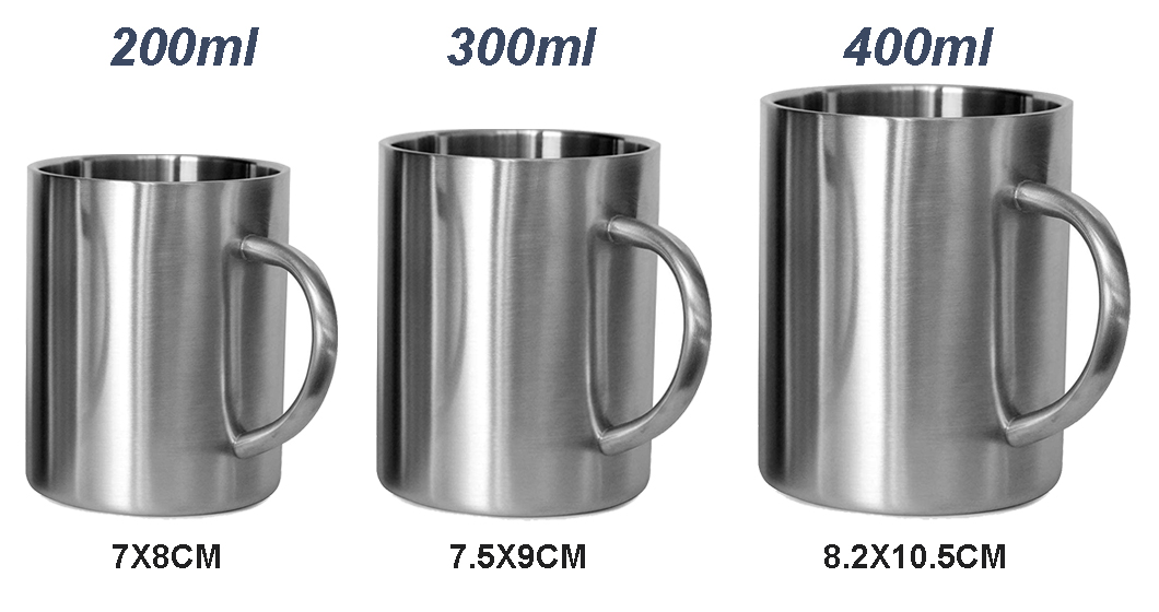 Wholesell Cawan kopi keluli tahan karat murah untuk promosi 