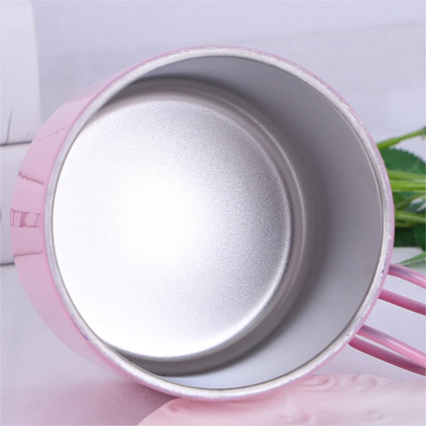 Mudah membawa cawan perkhemahan hiking luar logam yang kuat dengan pemegang